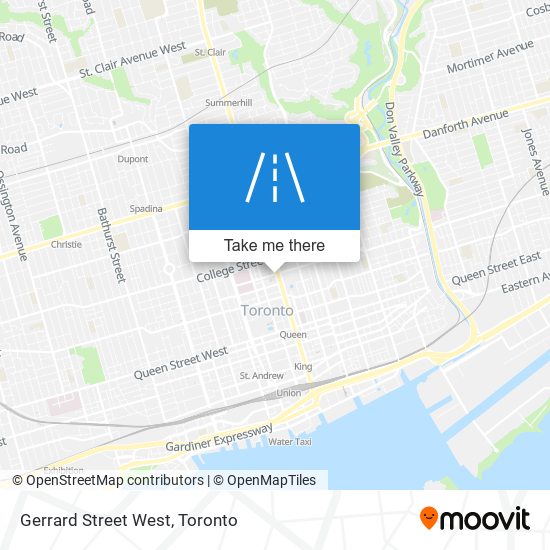 Gerrard Street West map