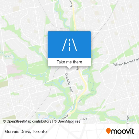 Gervais Drive map