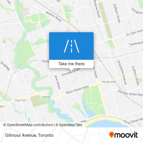 Gilmour Avenue map