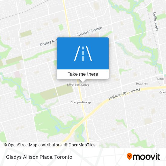 Gladys Allison Place map