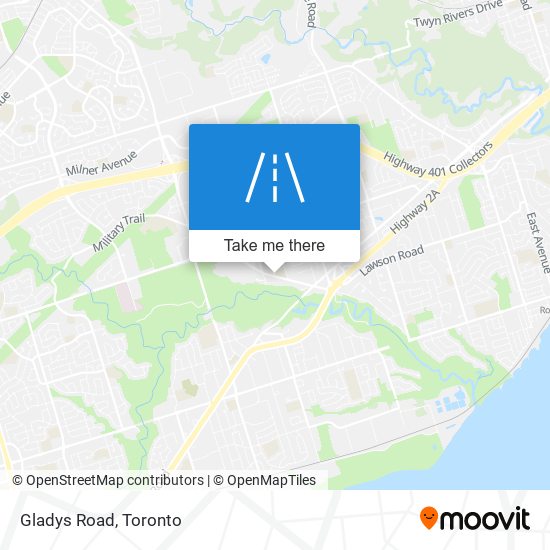 Gladys Road map