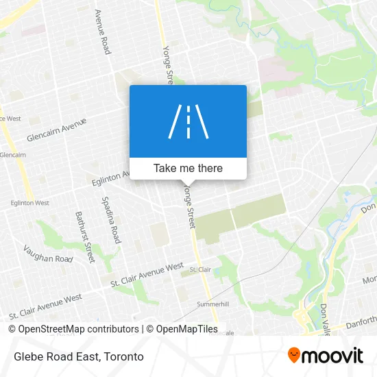 Glebe Road East map