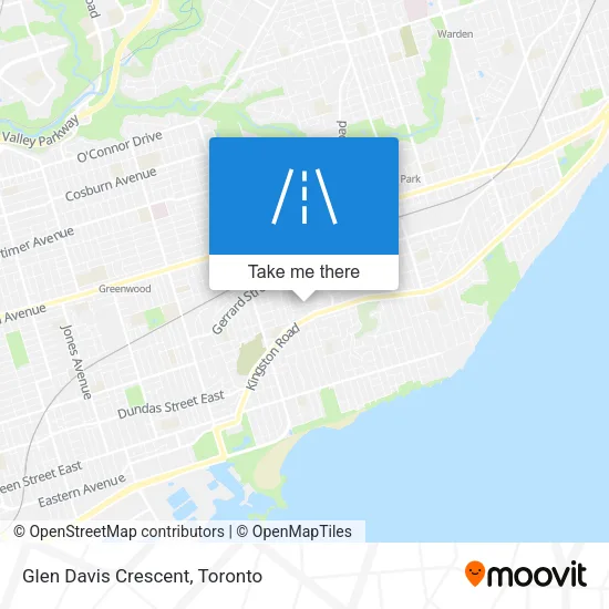 Glen Davis Crescent map