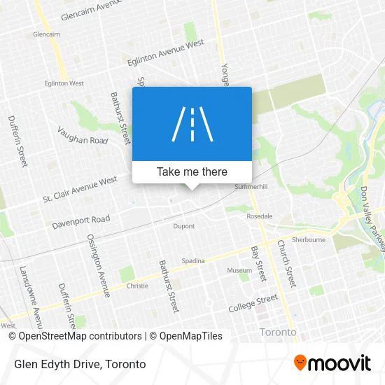 Glen Edyth Drive map