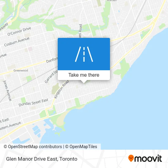 Glen Manor Drive East map