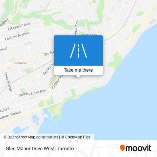 Glen Manor Drive West map