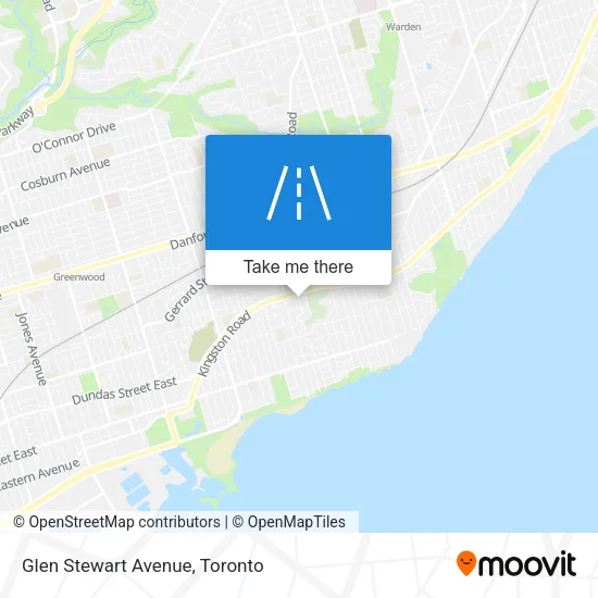 Glen Stewart Avenue map