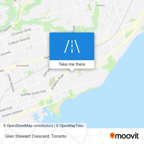 Glen Stewart Crescent map