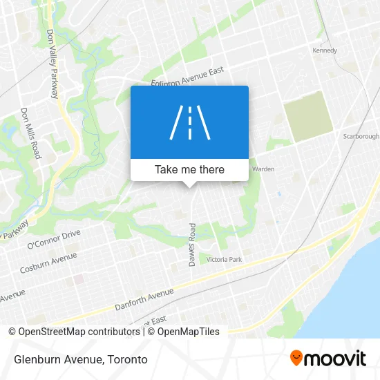 Glenburn Avenue map
