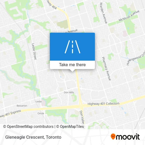 Gleneagle Crescent map