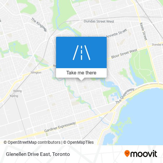 Glenellen Drive East map