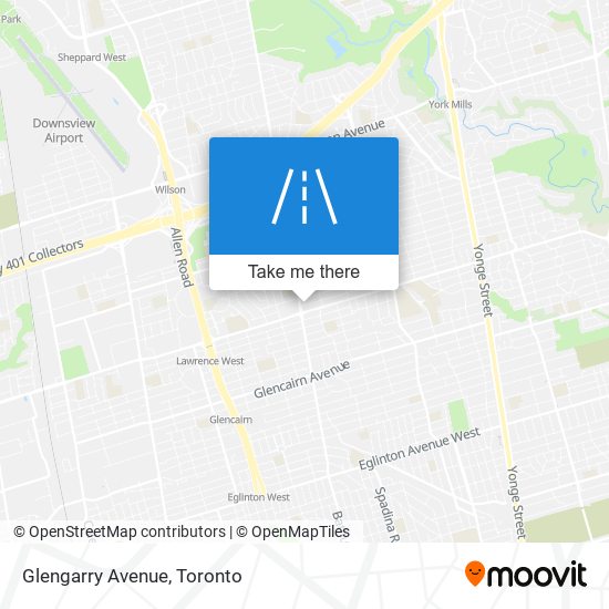 Glengarry Avenue map