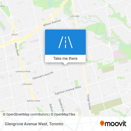Glengrove Avenue West map
