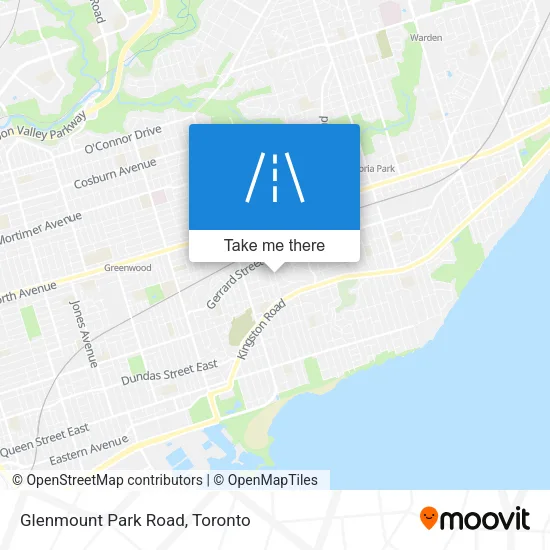 Glenmount Park Road map