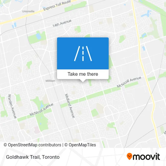 Goldhawk Trail map