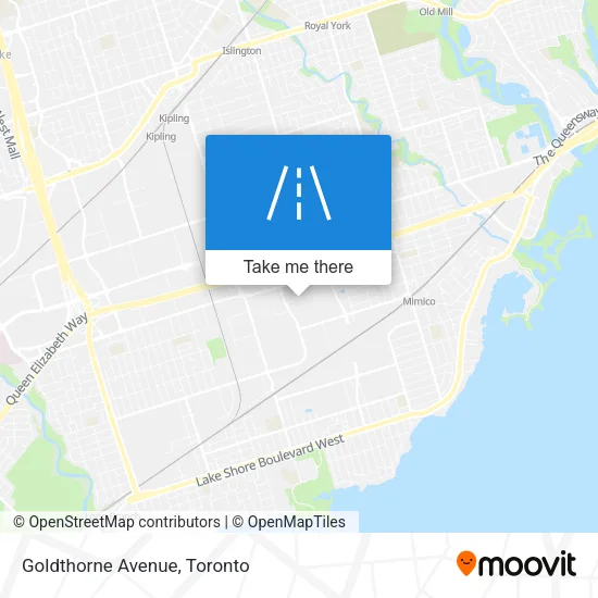 Goldthorne Avenue map