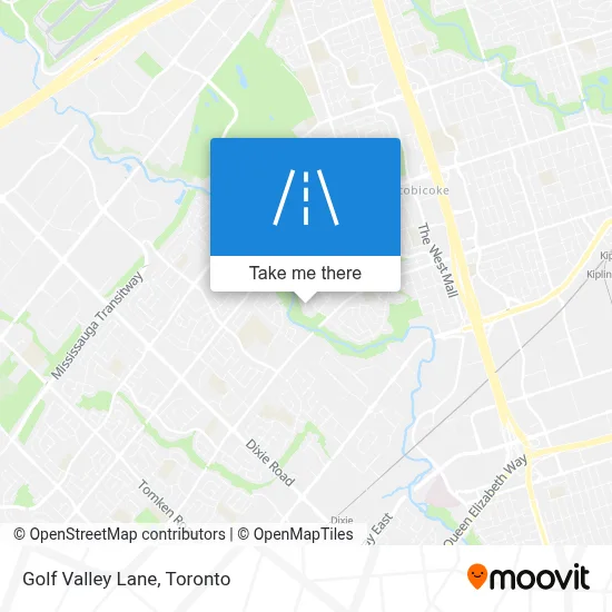 Golf Valley Lane map