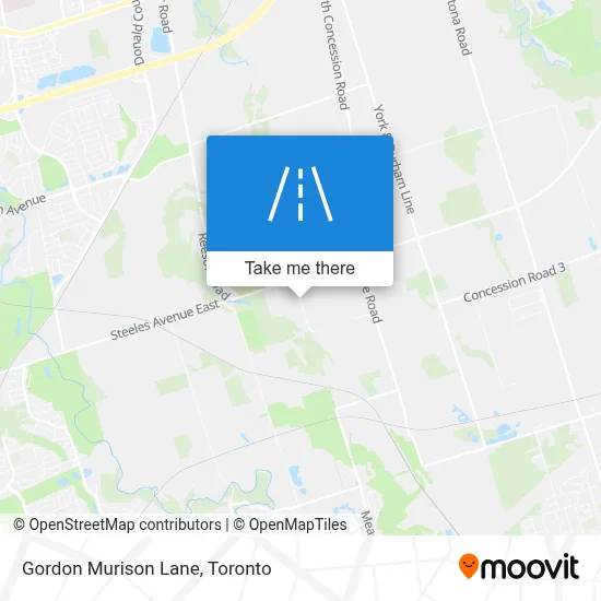 Gordon Murison Lane map