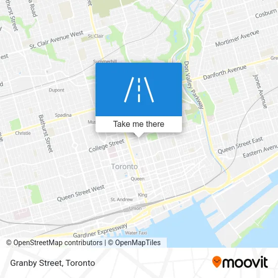 Granby Street map
