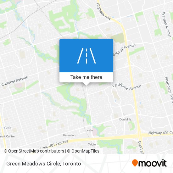 Green Meadows Circle map