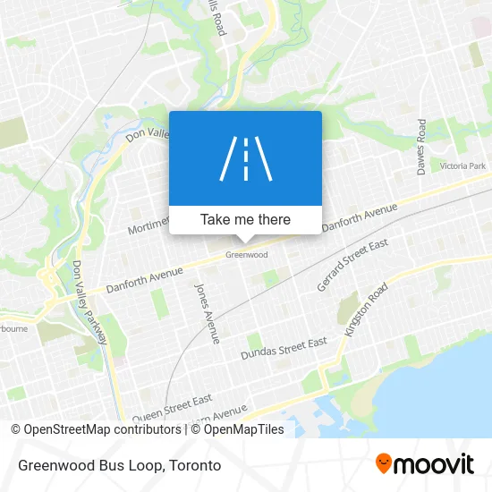 Greenwood Bus Loop map