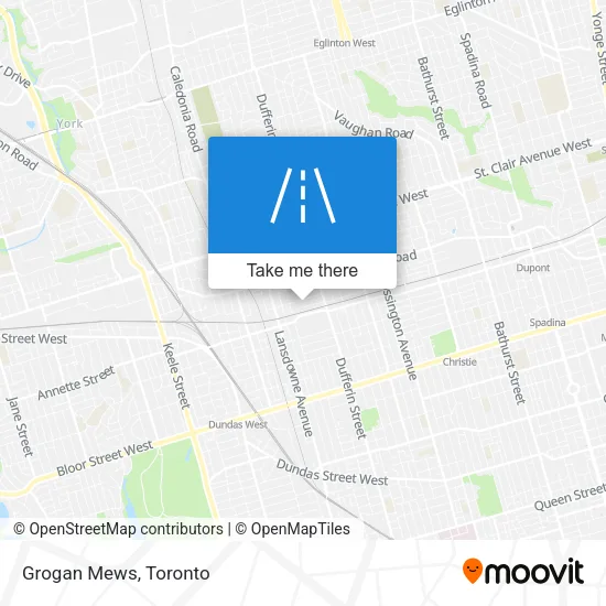 Grogan Mews map
