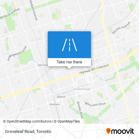 Groveleaf Road map