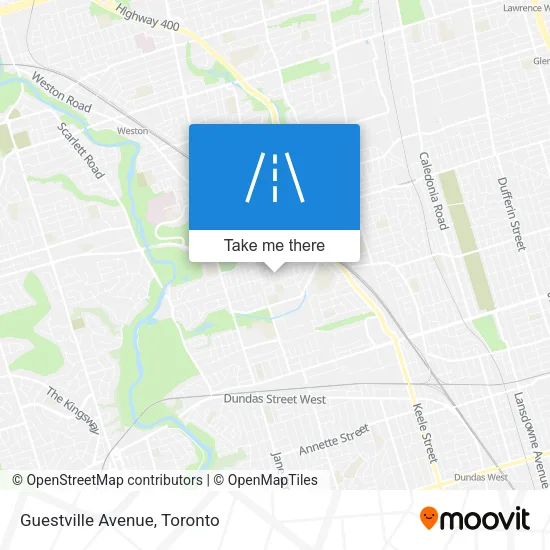 Guestville Avenue map