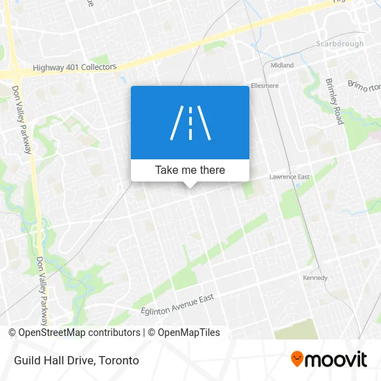 Guild Hall Drive map