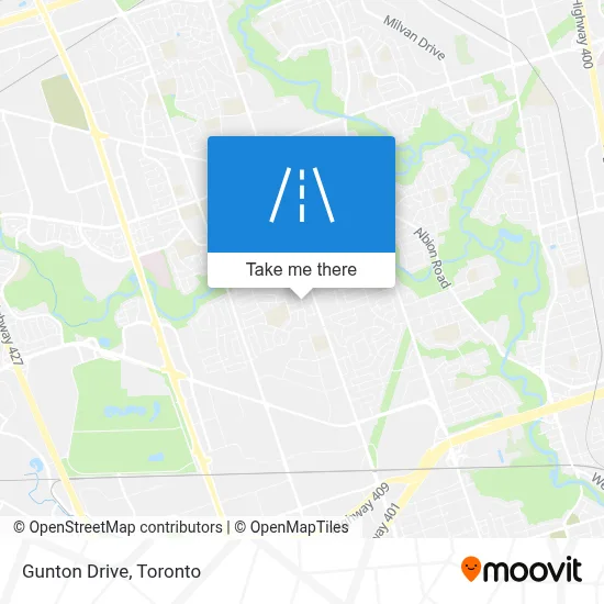 Gunton Drive map