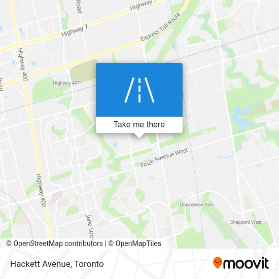 Hackett Avenue map