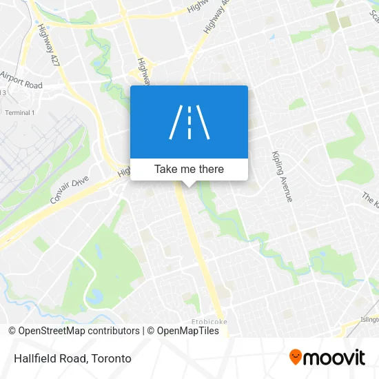 Hallfield Road map