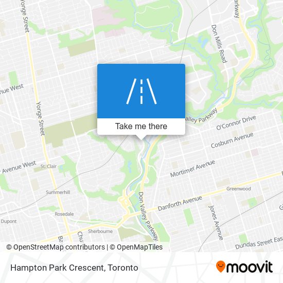 Hampton Park Crescent map