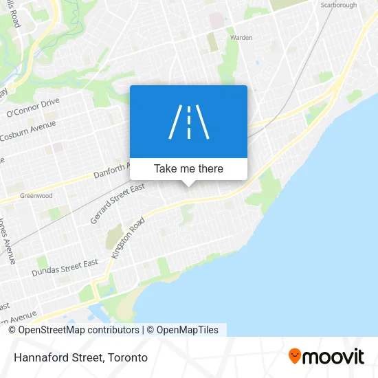 Hannaford Street map