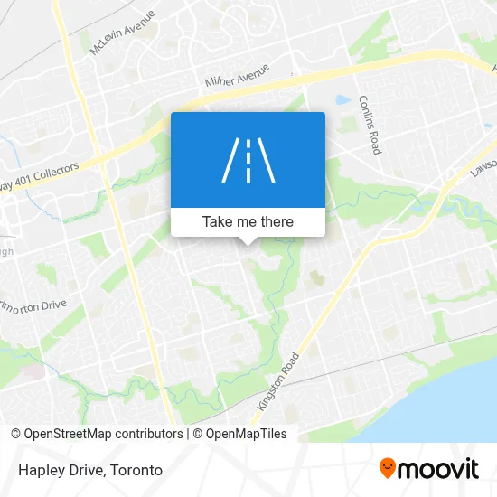 Hapley Drive map