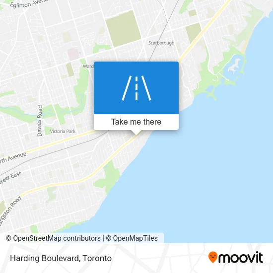 Harding Boulevard map