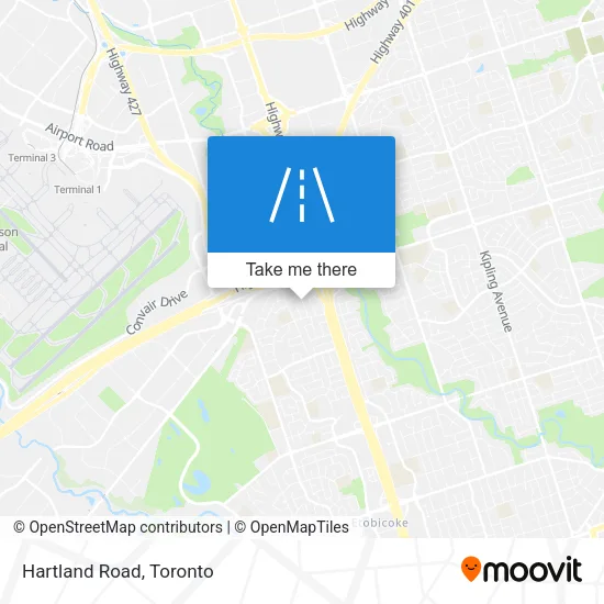 Hartland Road map
