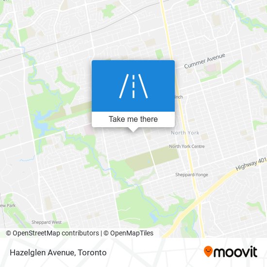 Hazelglen Avenue map