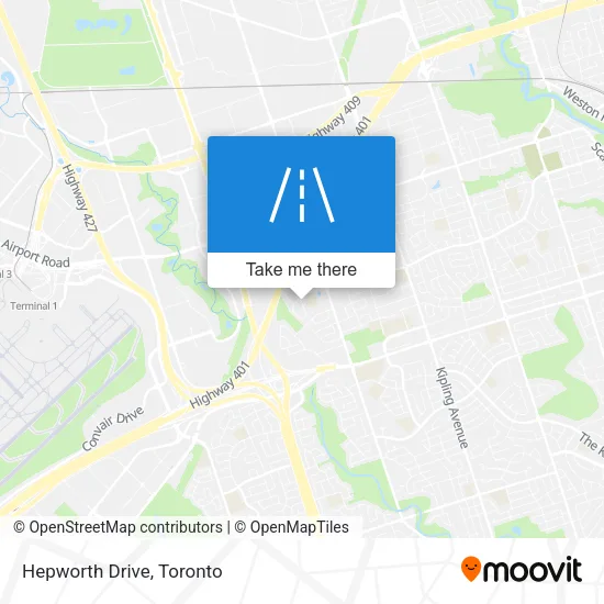 Hepworth Drive map