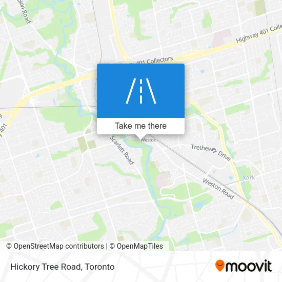 Hickory Tree Road map