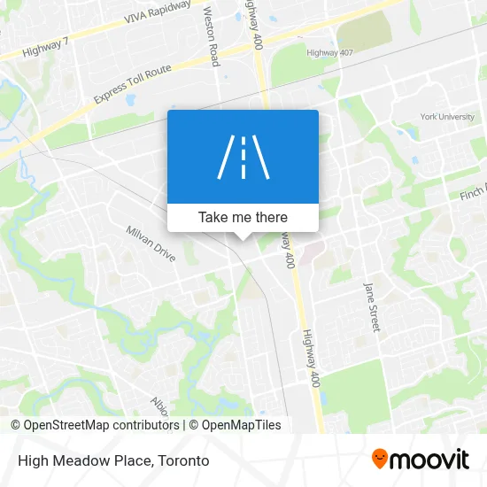 High Meadow Place map