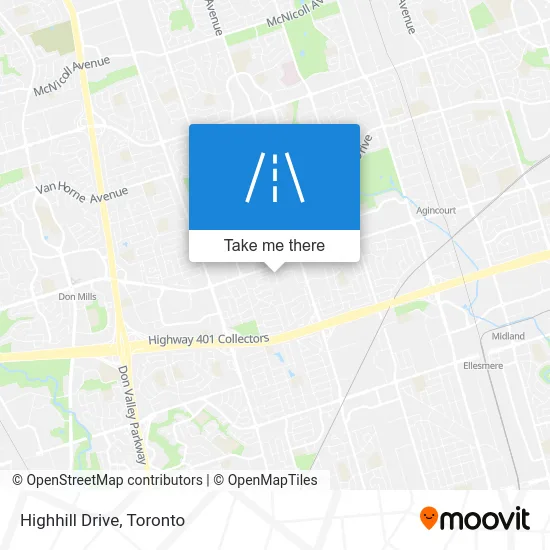 Highhill Drive map