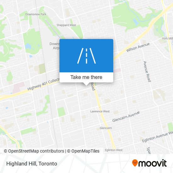 Highland Hill map