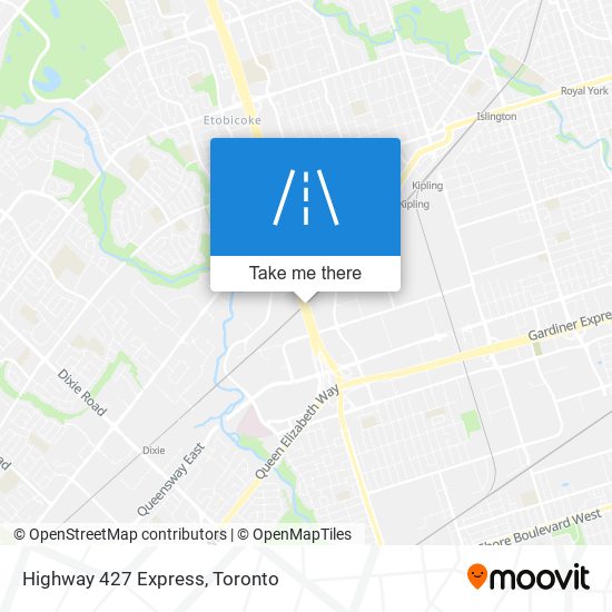 Highway 427 Express map