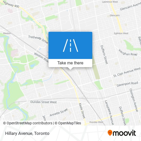 Hillary Avenue map