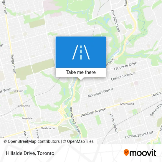 Hillside Drive map