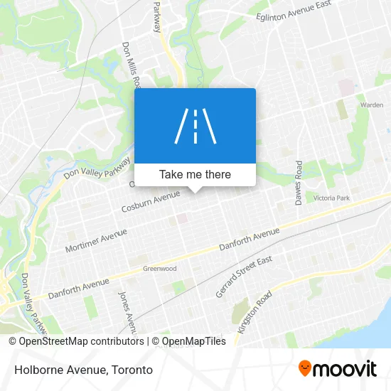 Holborne Avenue map