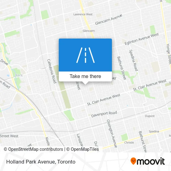 Holland Park Avenue map