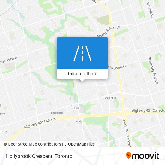 Hollybrook Crescent map