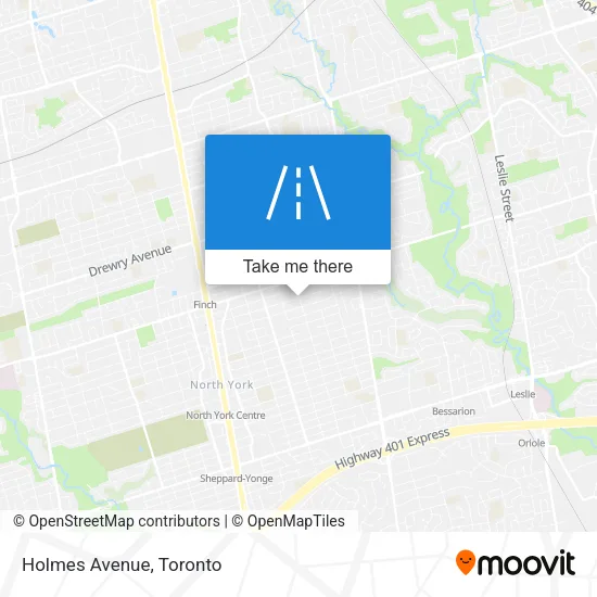 Holmes Avenue map